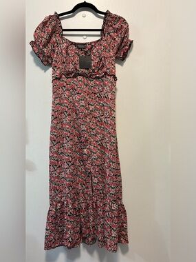 Dress Forum Sweetheart Neckline Floral Maxi Dress